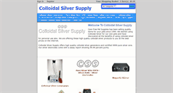 Desktop Screenshot of colloidalsilver-supply.com